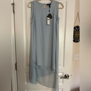 BCBGMaxAzria Sky Blue Sleeveless High Low Dress